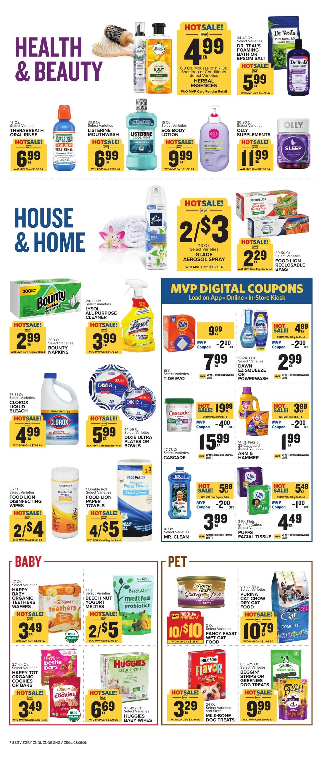 Food Lion (Athens–Winterville Area, GA) Weekly Ad August 5 - 11, 2026