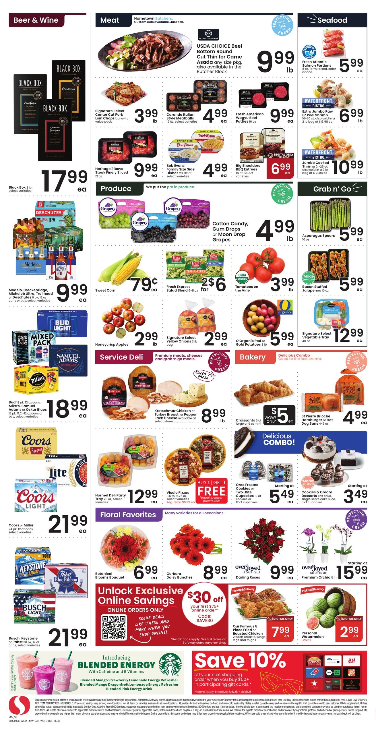 Safeway (Grand Junction–Montrose Area, CO) Weekly Ad August 5 - 11, 2026