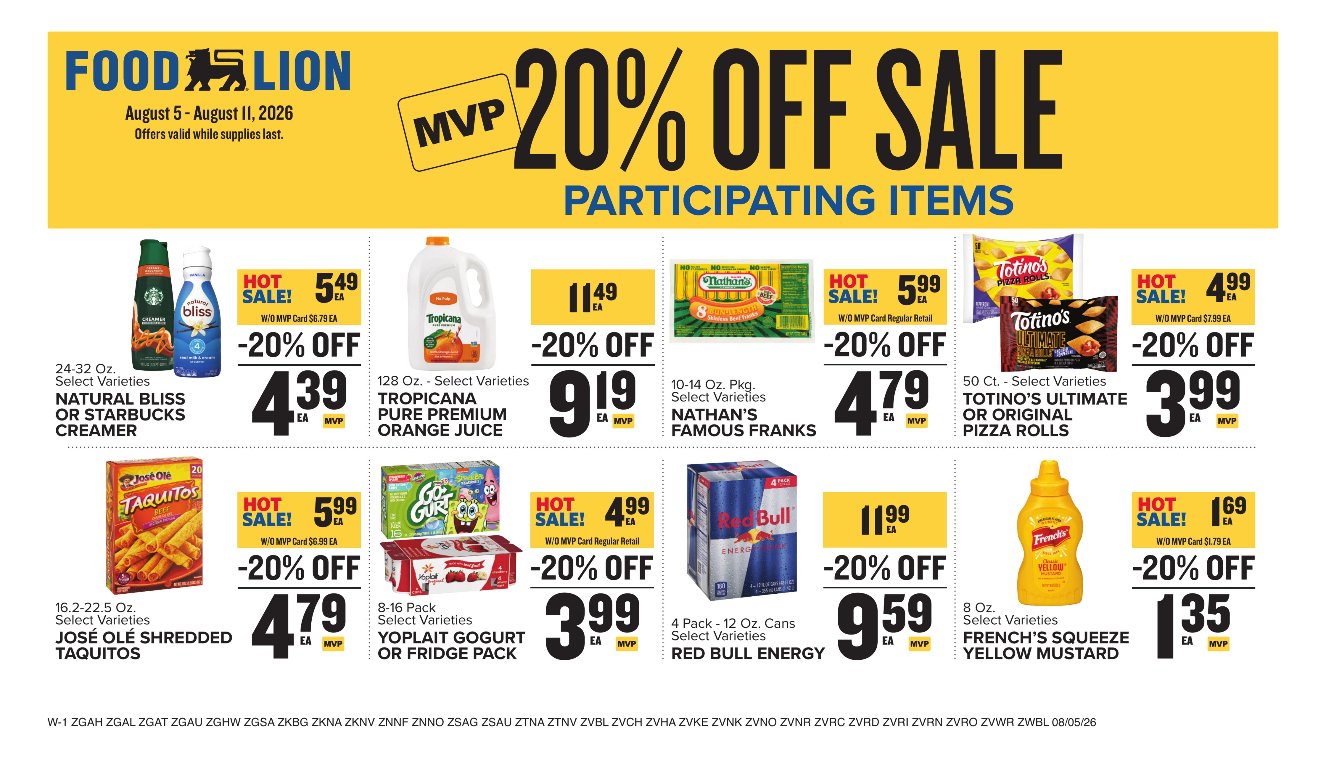 Food Lion (Aiken Area, SC) Weekly Ad August 5 - 11, 2026