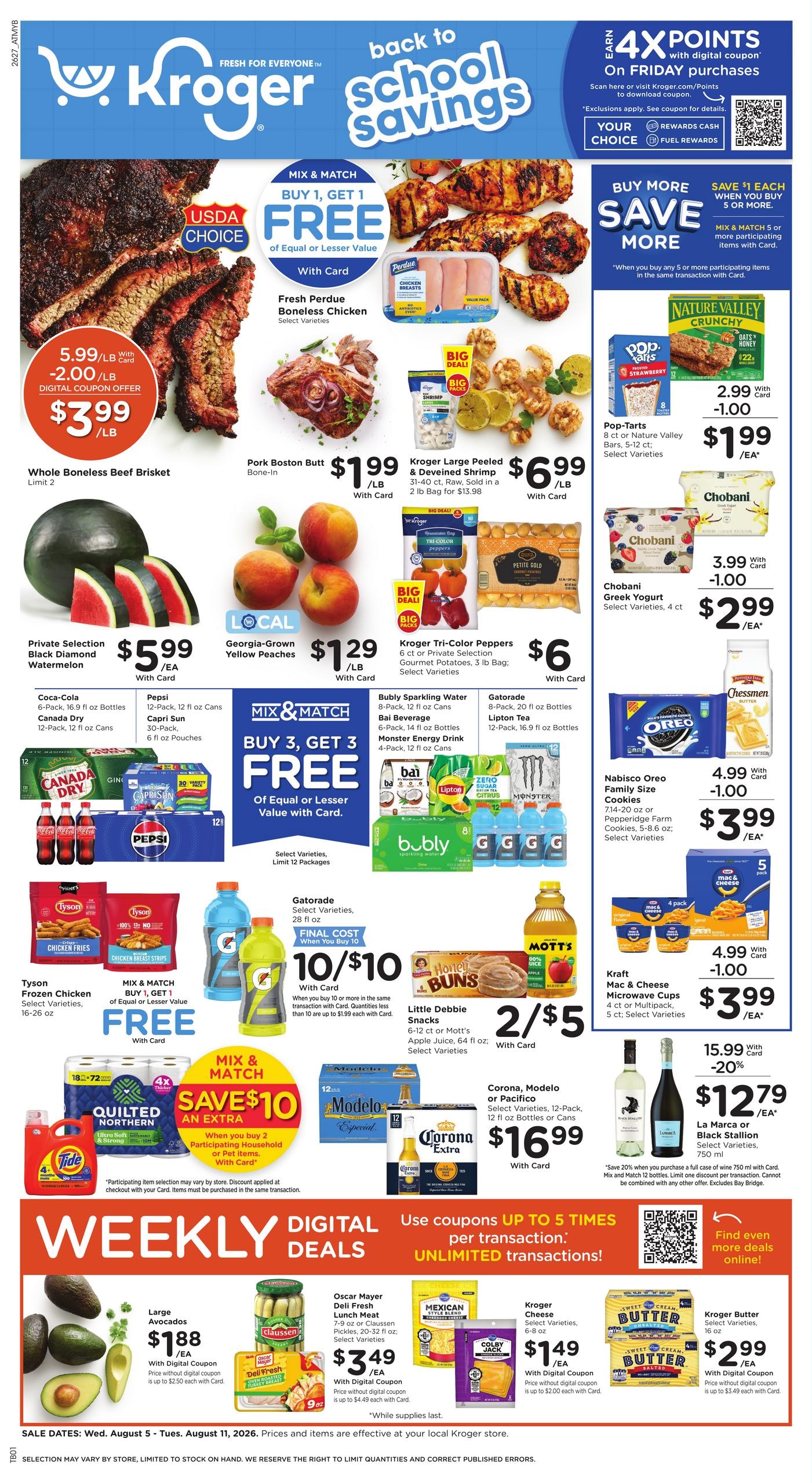 Kroger (GA, SC) Weekly Ad August 5 - 11, 2026