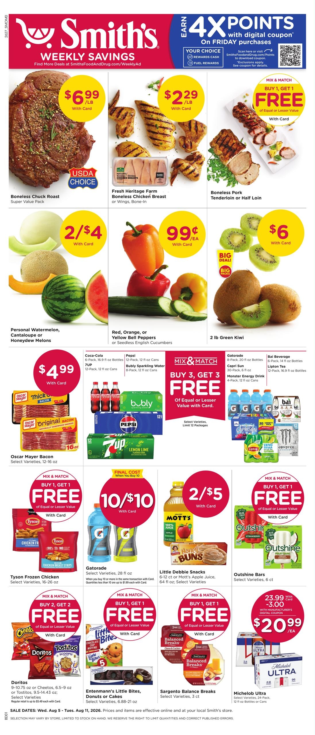 Smith's (MT) Weekly Ad August 5 - 11, 2026