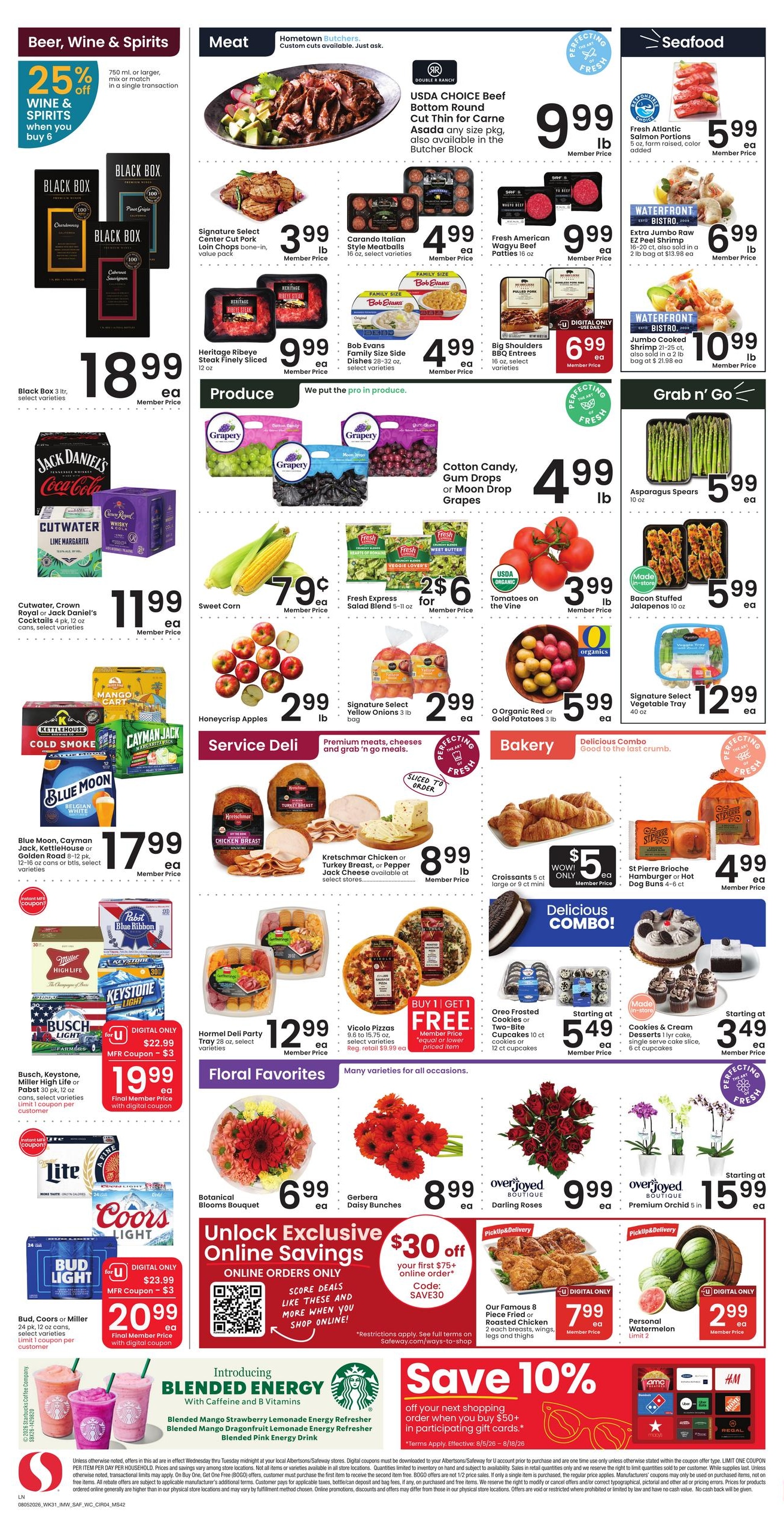Safeway (Riverton Area, WY) Weekly Ad August 5 - 11, 2026