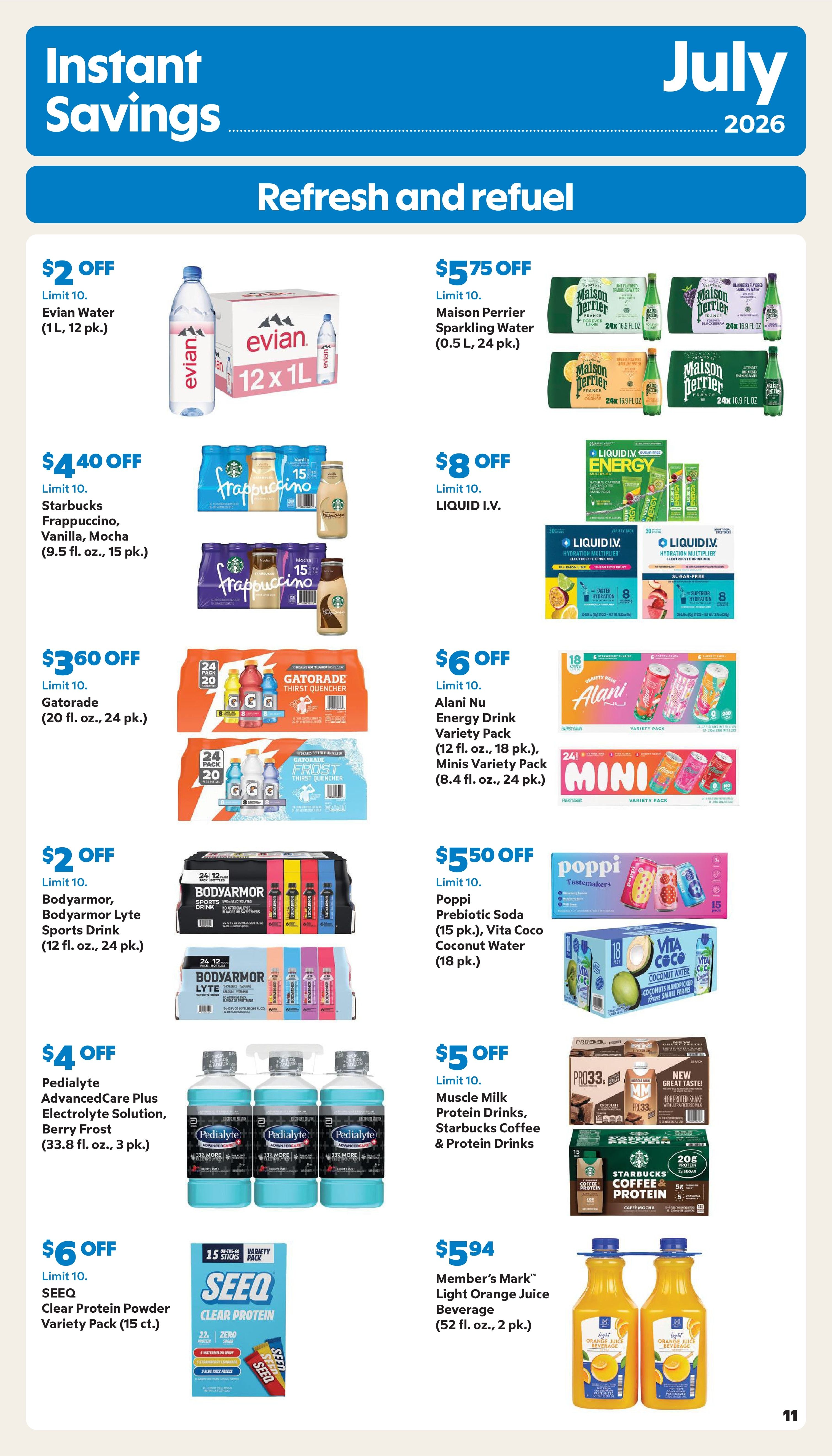 Sam's Club Instant Savings Book Weekly Ad July 16 - August 16, 2026