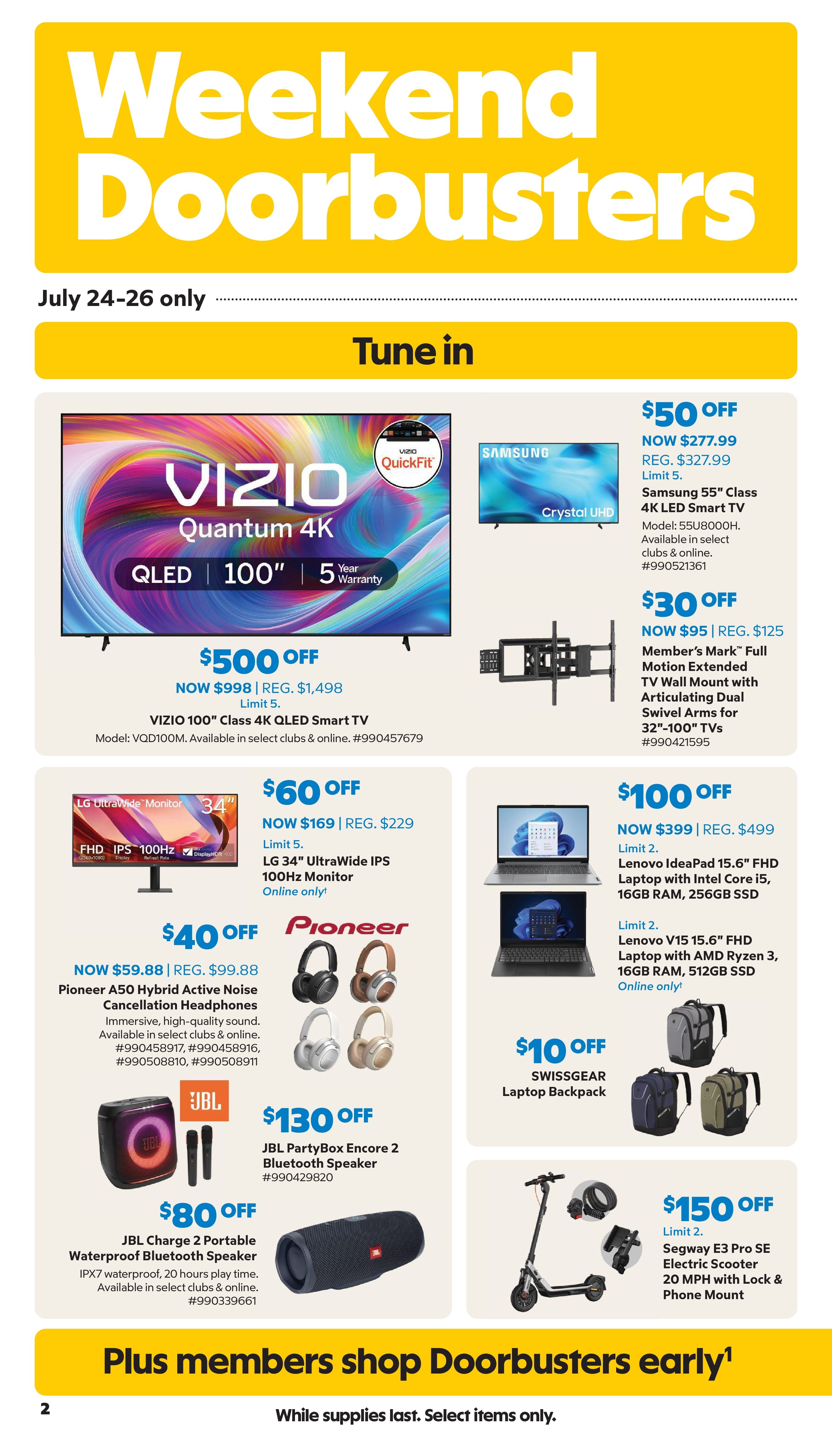 Sam's Club Instant Savings Book Weekly Ad July 16 - August 16, 2026