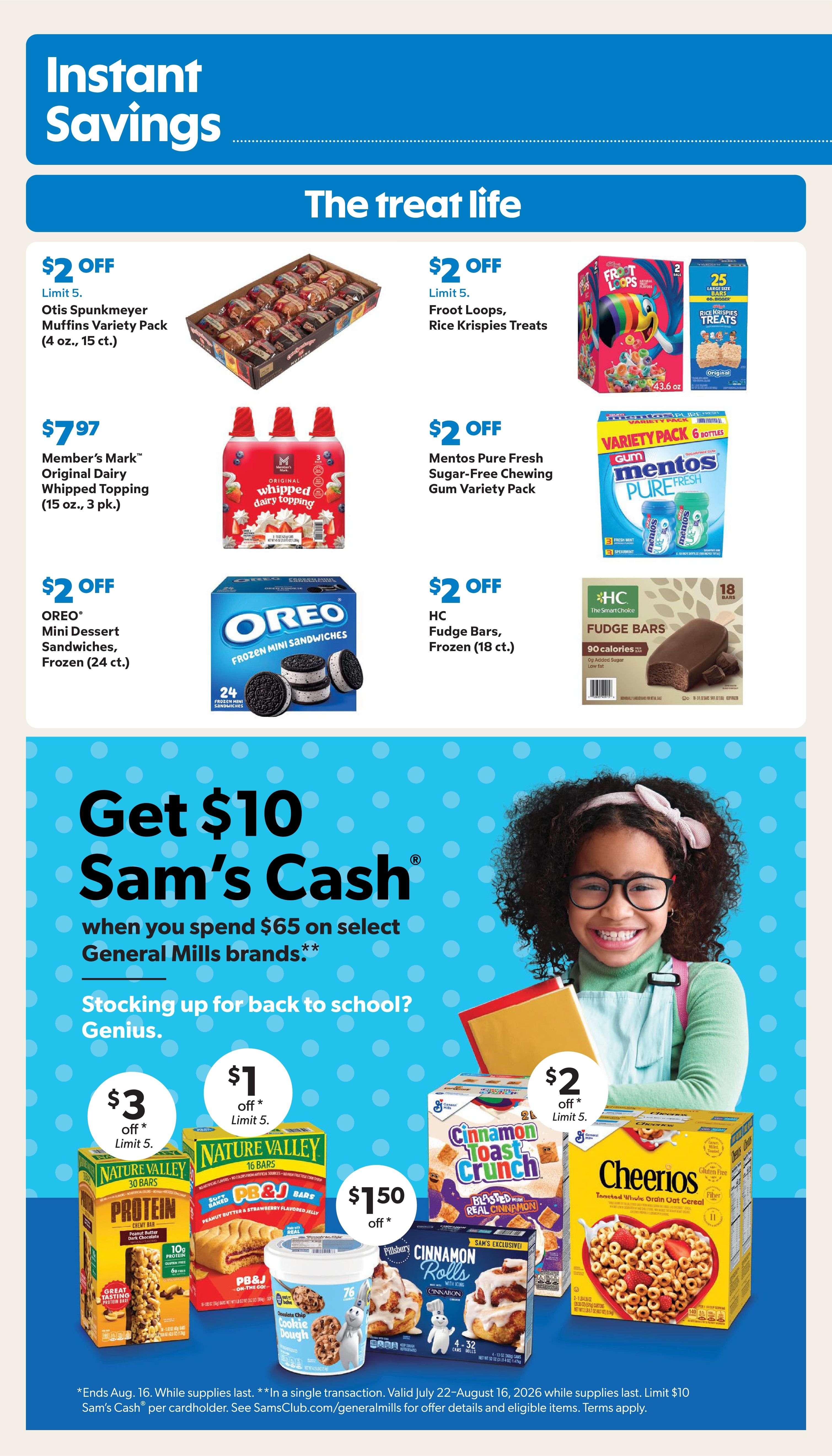 Sam's Club Instant Savings Book Weekly Ad July 16 - August 16, 2026
