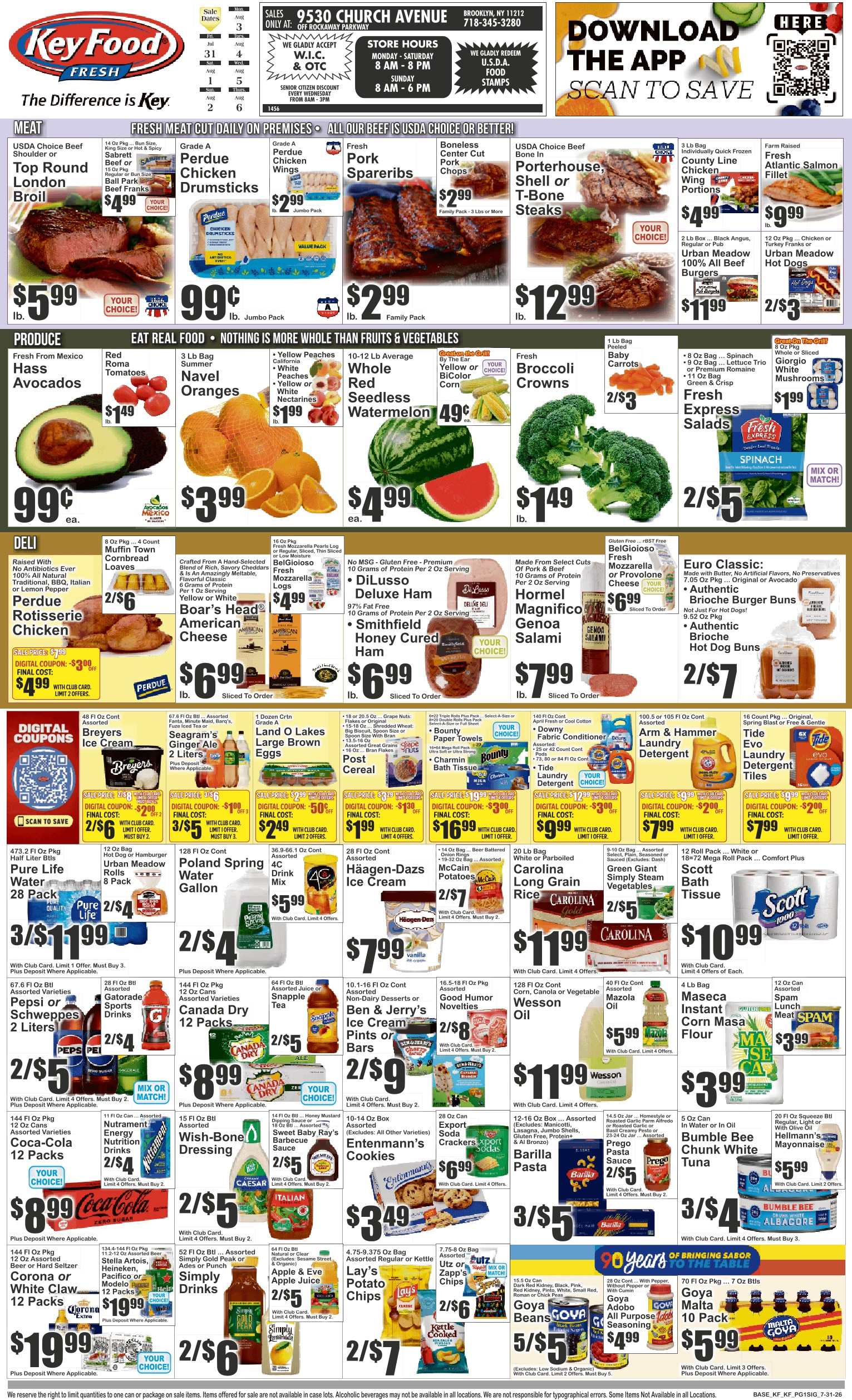 Key Food (9530 Church Ave, Brooklyn, NY) Weekly Ad July 31 - August 6, 2026