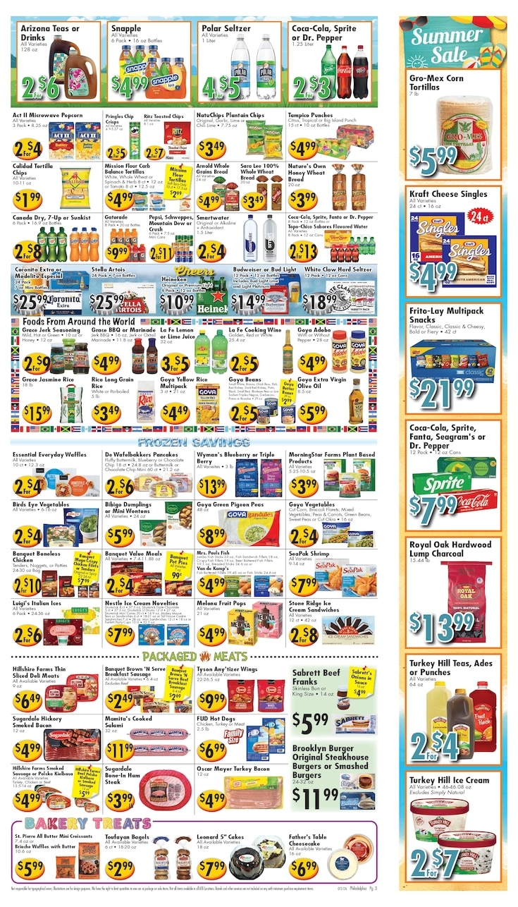 Ideal Food Basket (722 Adams Ave, Philadelphia, PA) Weekly Ad July 29 - August 4, 2026