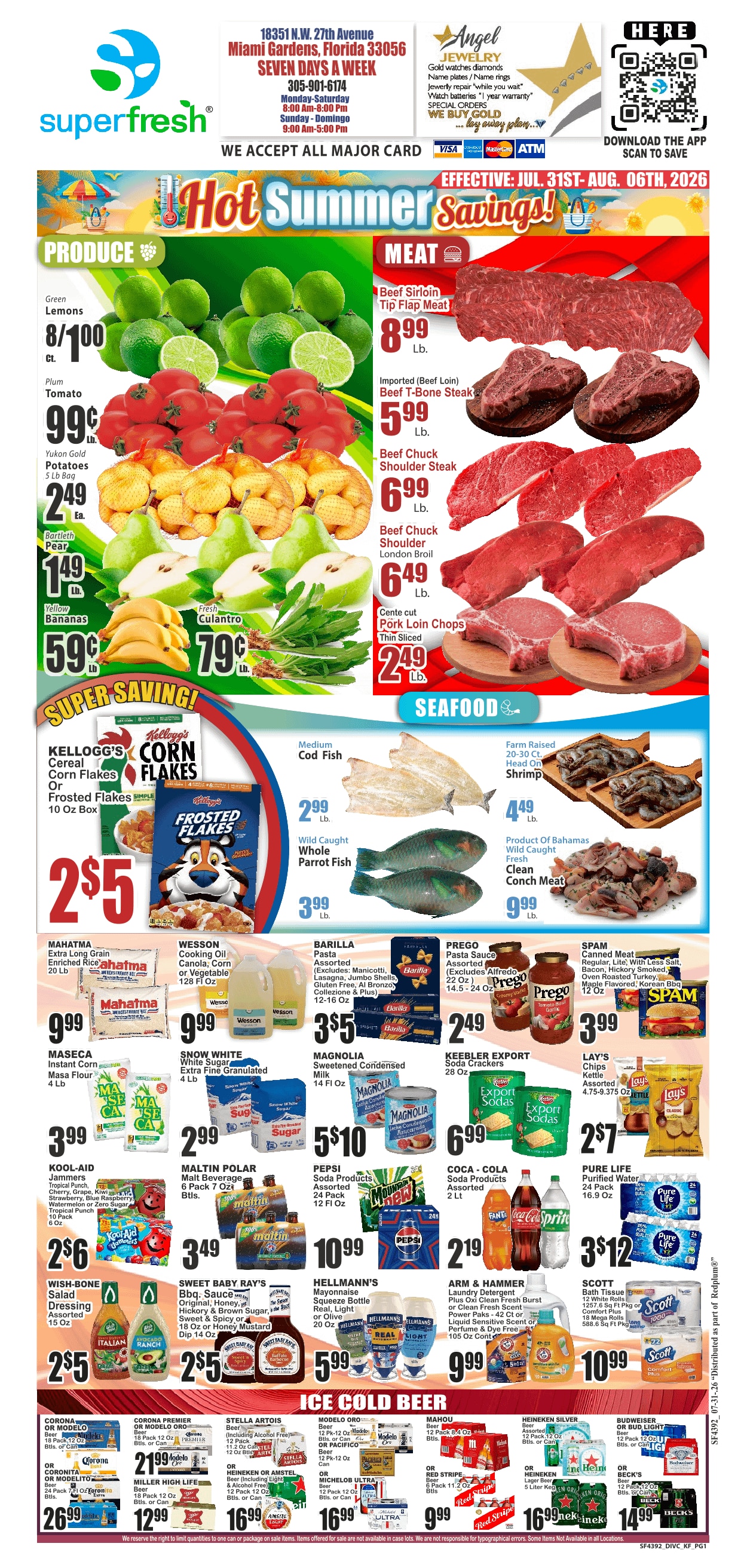 SuperFresh Supermarkets (Miami Gardens, FL) Weekly Ad July 31 - August 6, 2026