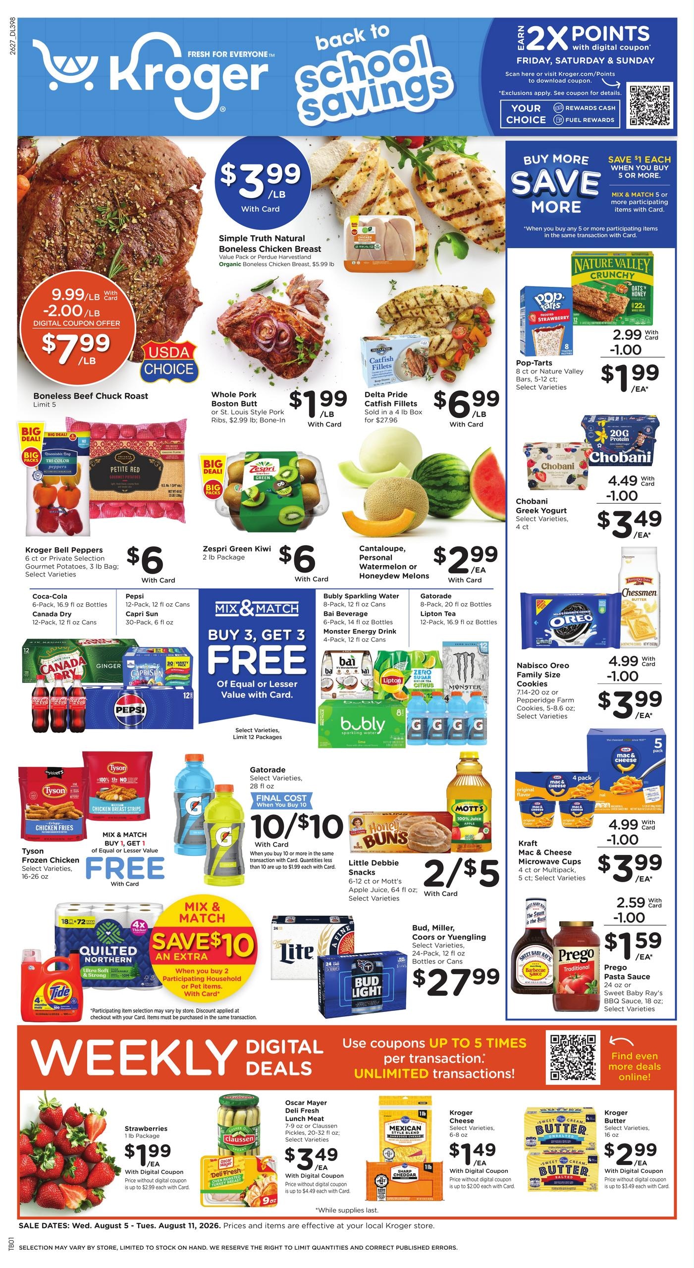 Kroger (Martin–Jackson Area, TN) Weekly Ad August 5 - 11, 2026