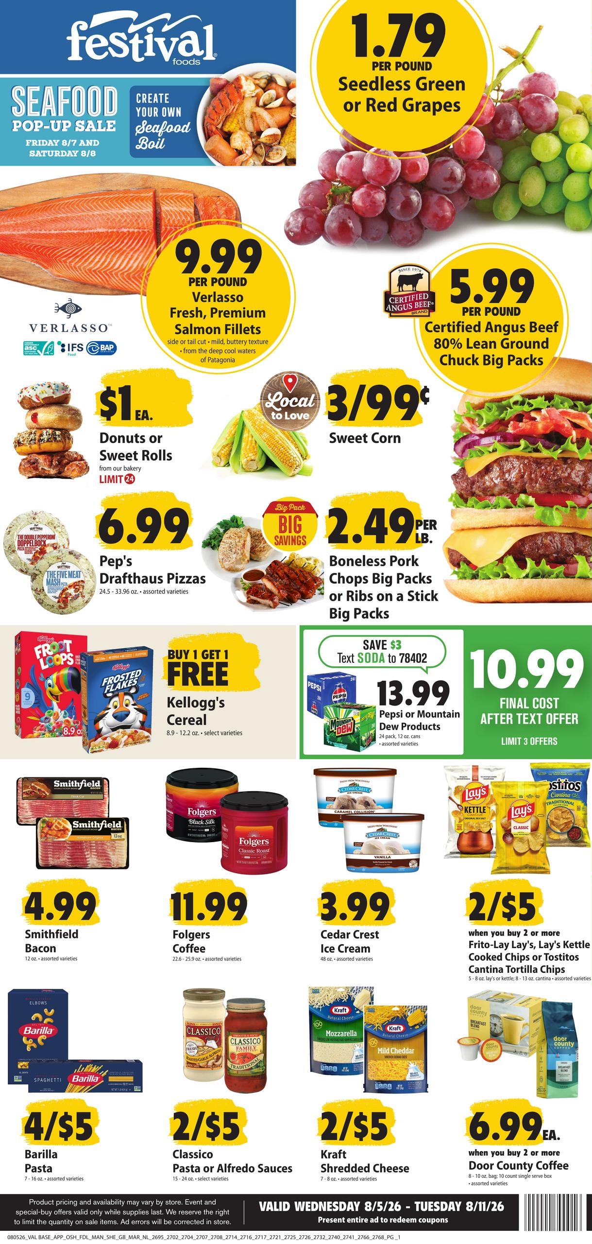 Festival Foods Weekly Ad (organic) Weekly Ad August 5 - 11, 2026