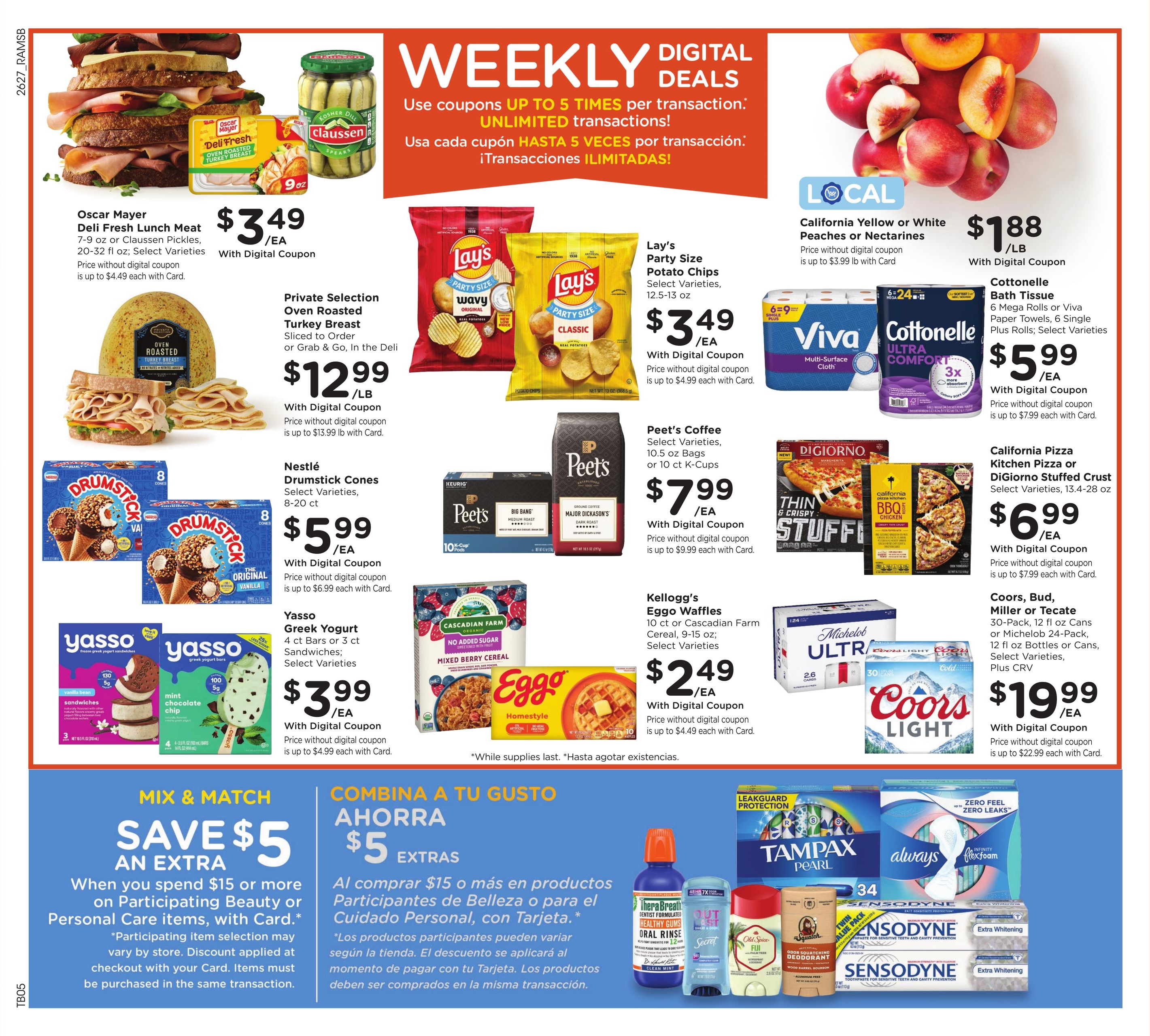 Ralphs (Costa Mesa Area, CA) Weekly Ad August 5 - 11, 2026