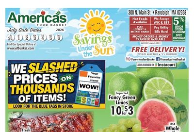 America's Food Basket (300 N Main st, Randolph, MA) Weekly Ad July 31 - August 6, 2026
