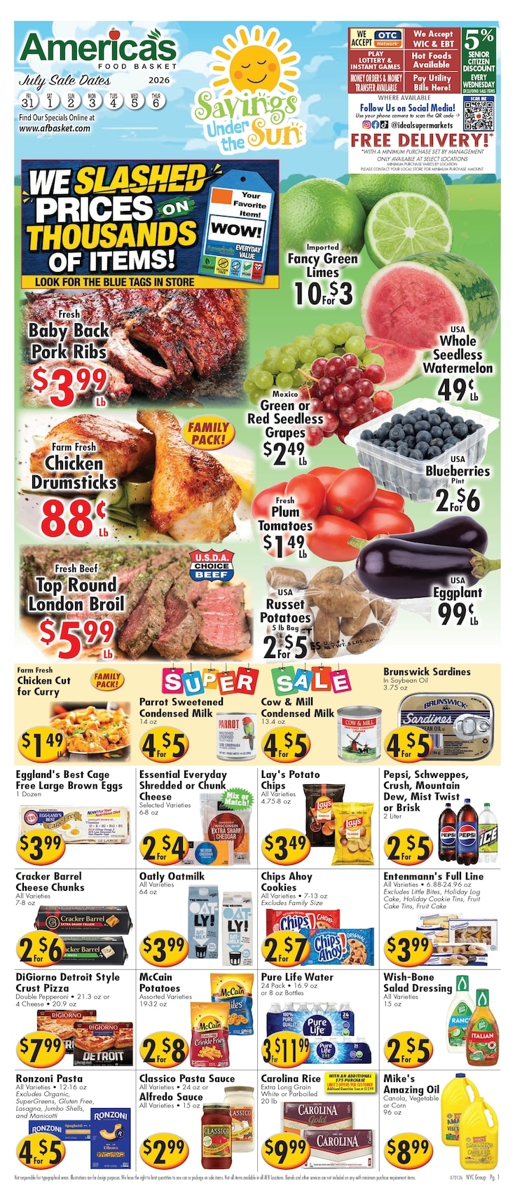 America's Food Basket (Connecticut, New York) Weekly Ad July 31 - August 6, 2026