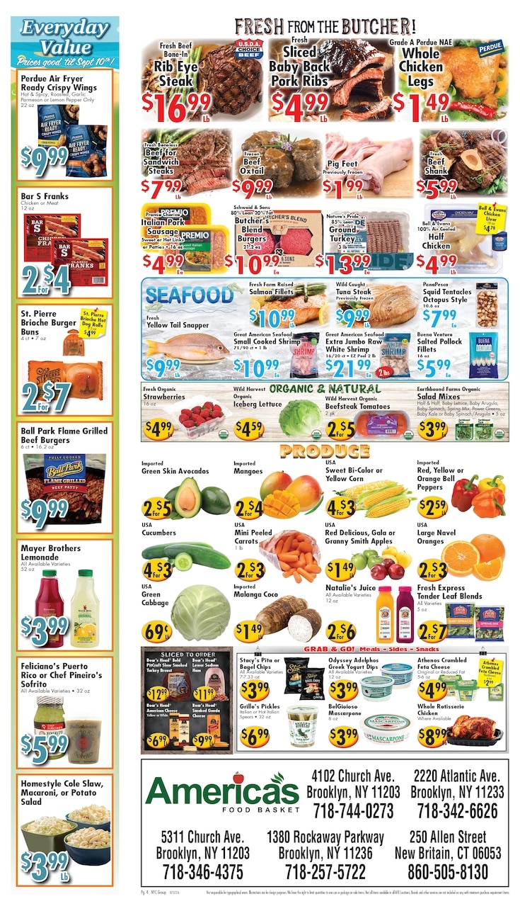 America's Food Basket (Connecticut, New York) Weekly Ad July 31 - August 6, 2026