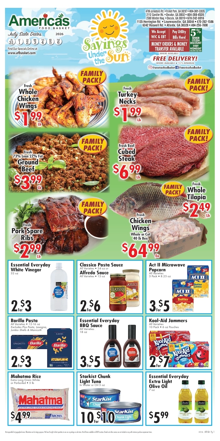 America's Food Basket (Georgia) Weekly Ad July 31 - August 6, 2026