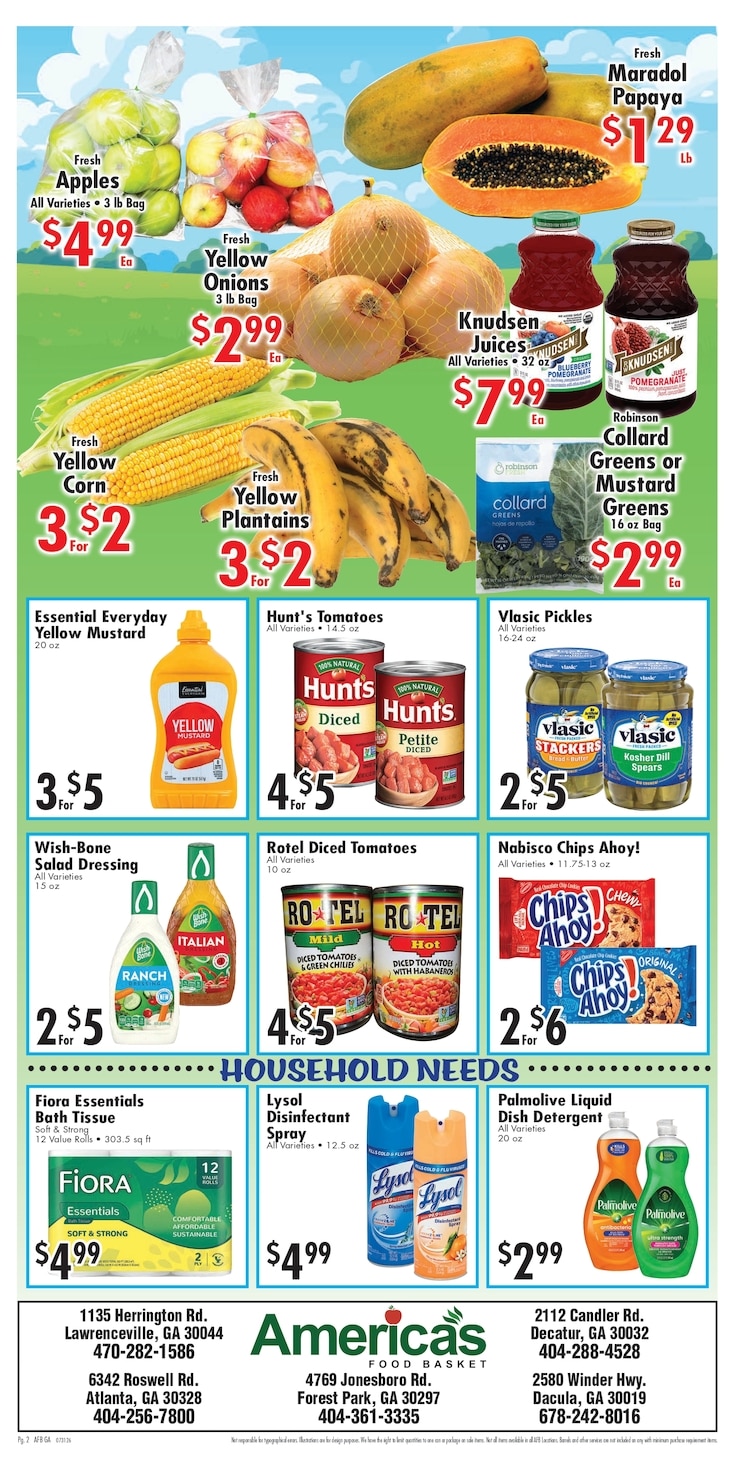 America's Food Basket (Georgia) Weekly Ad July 31 - August 6, 2026