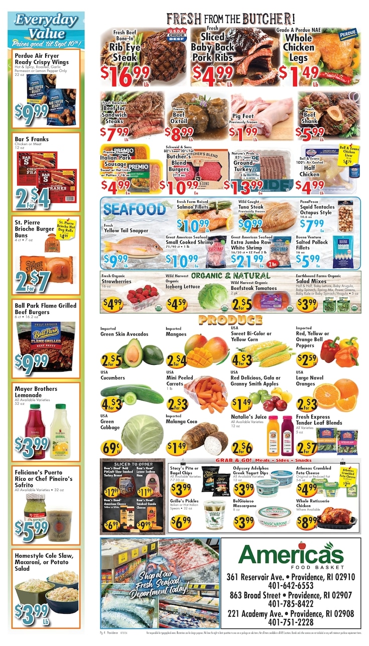 America's Food Basket (Rhode Island) Weekly Ad July 31 - August 6, 2026