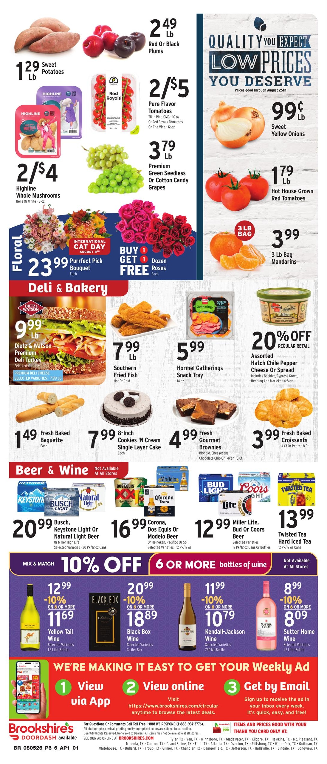 Brookshire's (Tyler Area, TX) Weekly Ad August 5 - 11, 2026