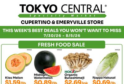 Tokyo Central and Marukai (California) Weekly Ad July 30 - August 5, 2026