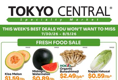 Tokyo Central and Marukai (California) Weekly Ad July 30 - August 5, 2026