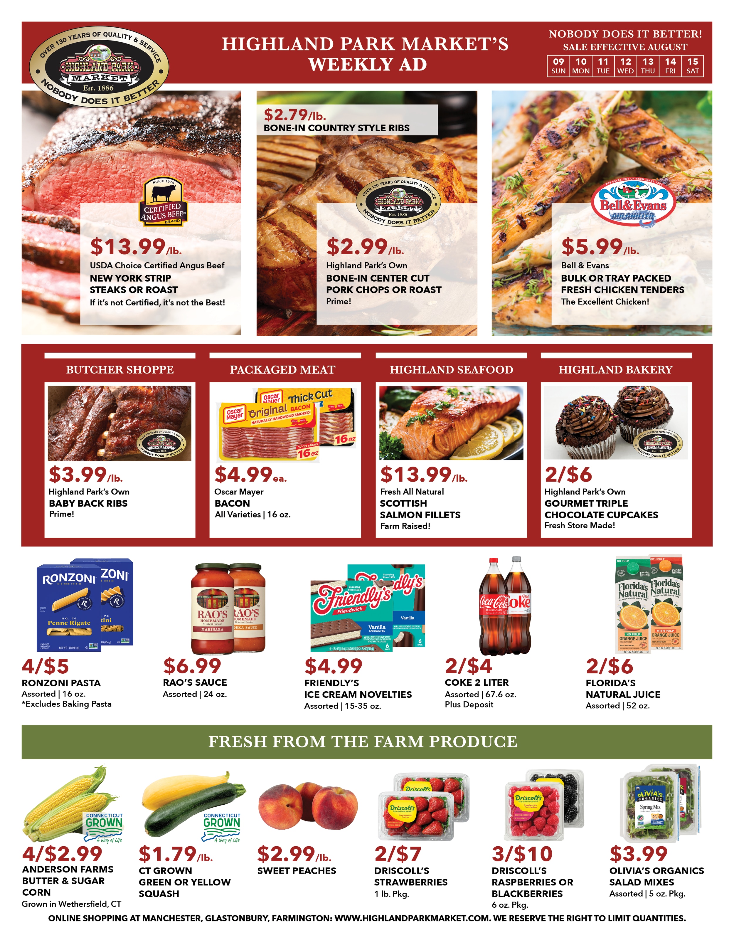 Highland Park Market Weekly Ad August 9 - 15, 2026