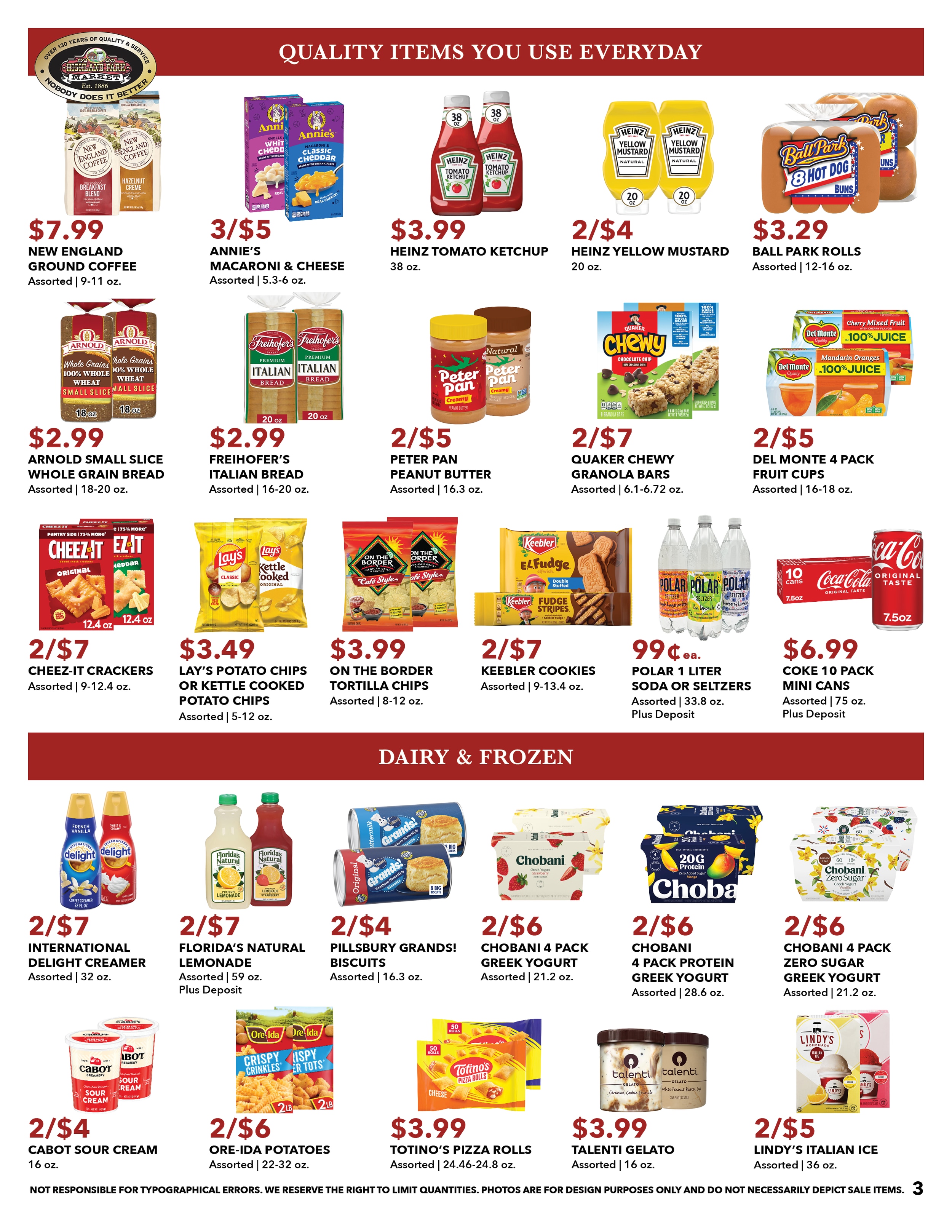 Highland Park Market Weekly Ad August 9 - 15, 2026