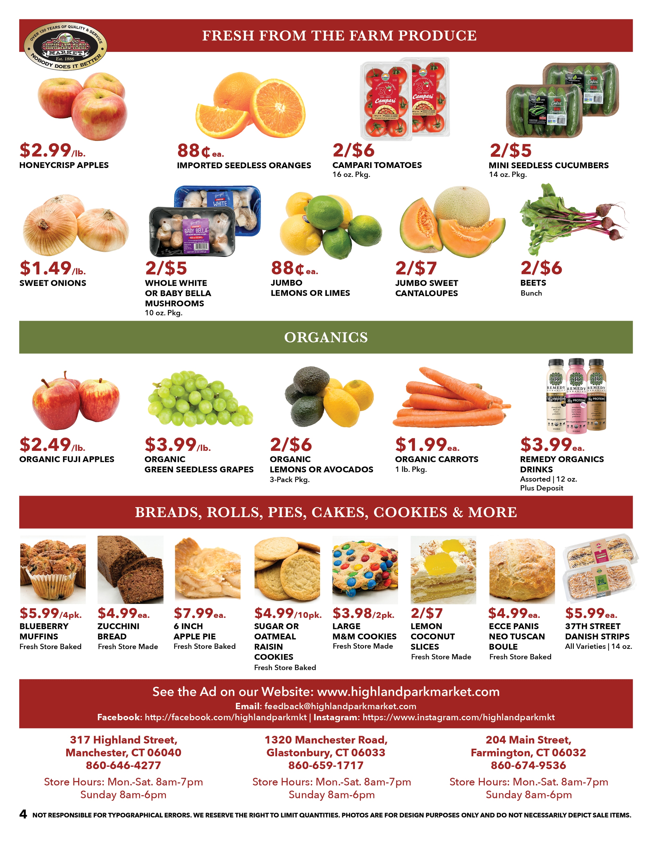 Highland Park Market Weekly Ad August 9 - 15, 2026