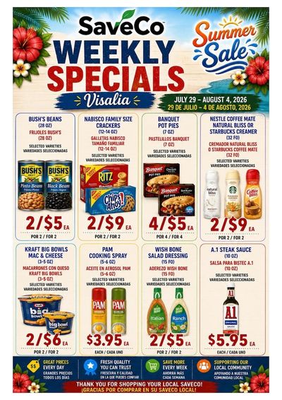 Best Buy Markets (1300 W Walnut Ave,, Visalia, CA) Weekly Ad July 29 - August 4, 2026