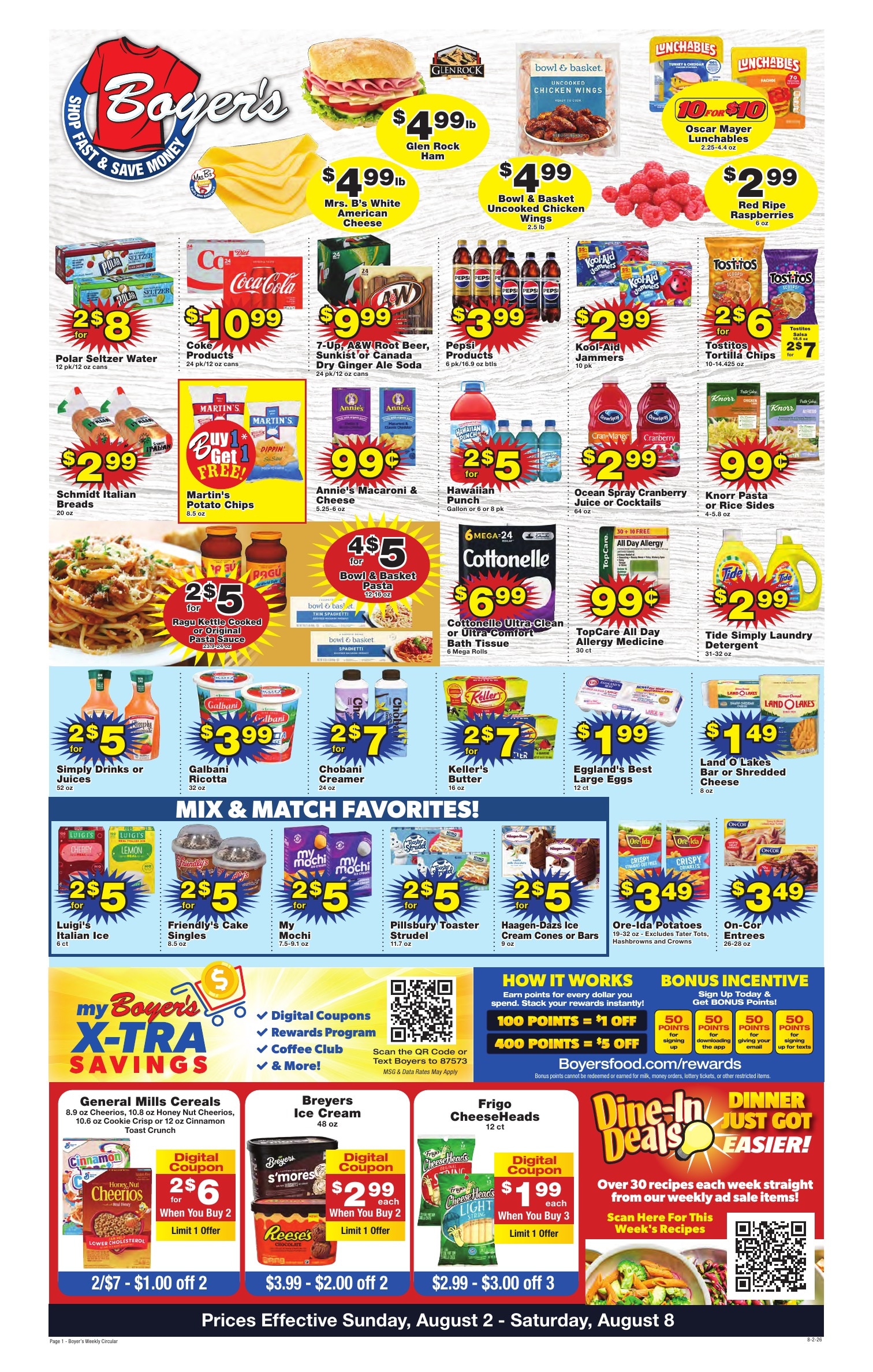 Boyer's Food Markets Weekly Ad August 2 - 8, 2026