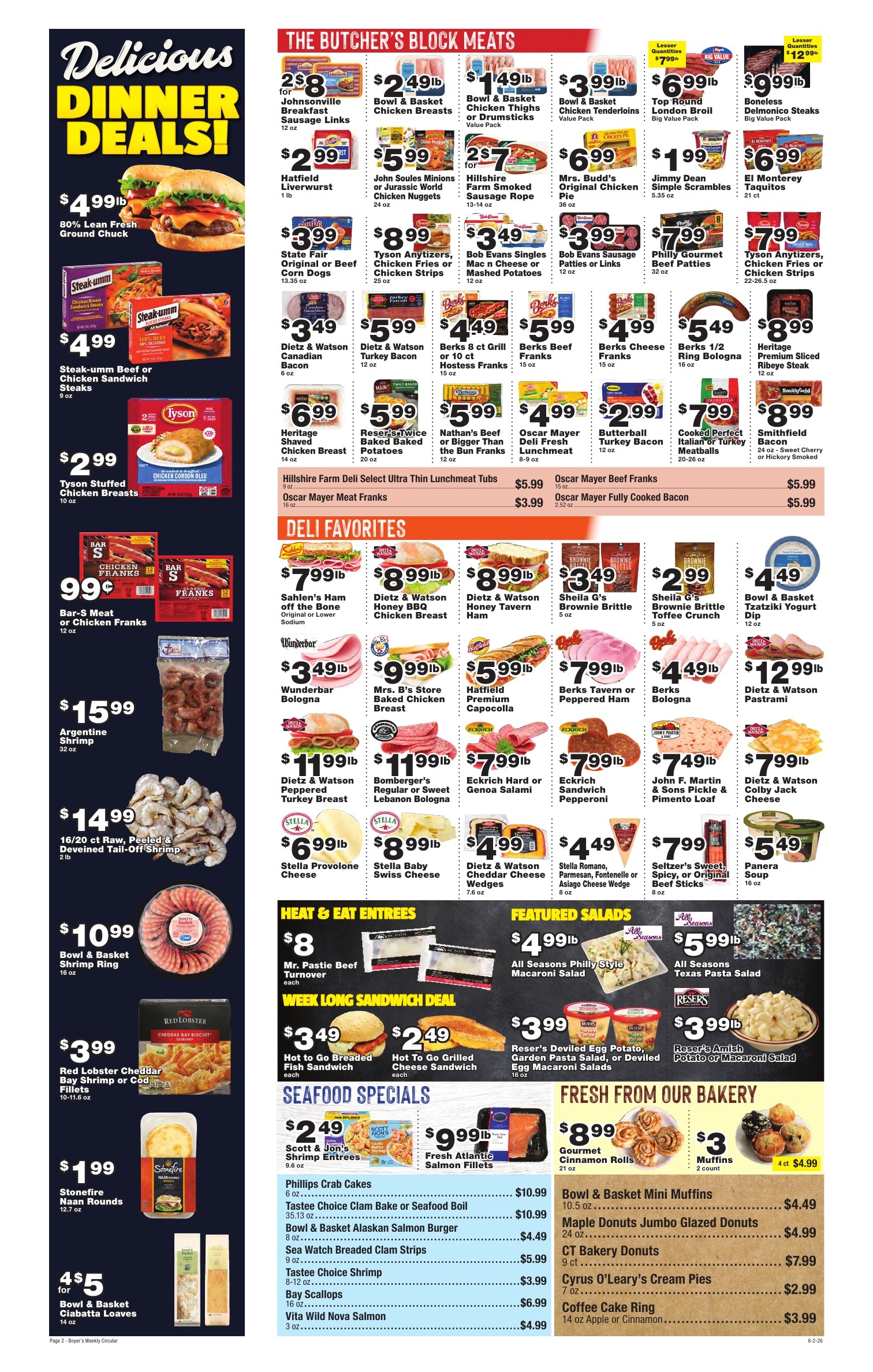 Boyer's Food Markets Weekly Ad August 2 - 8, 2026