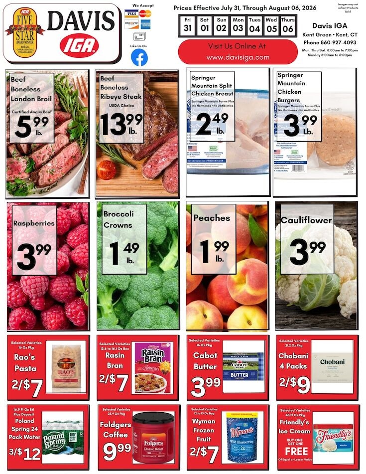 Davis IGA Weekly Ad July 31 - August 6, 2026