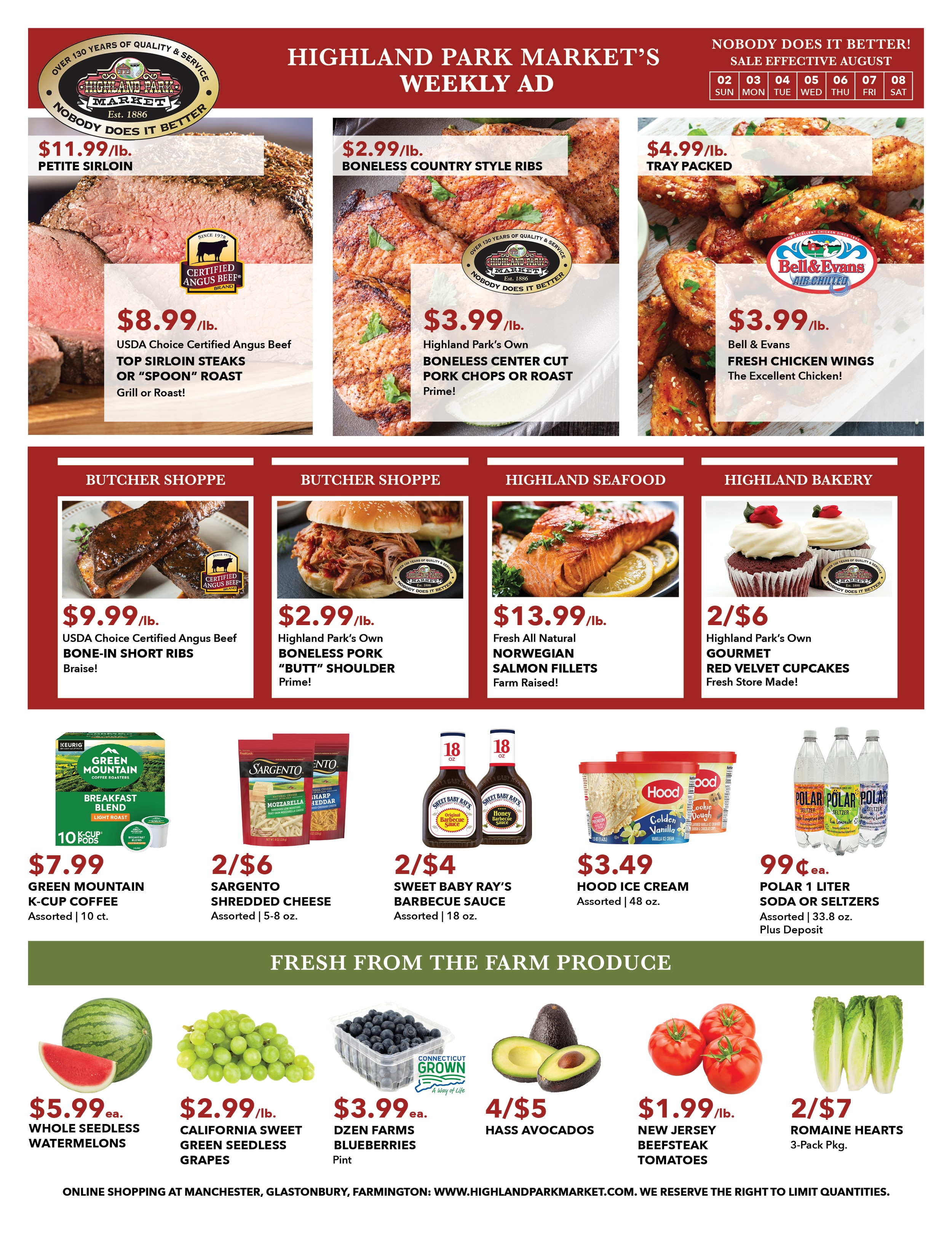 Highland Park Market Weekly Ad August 2 - 8, 2026