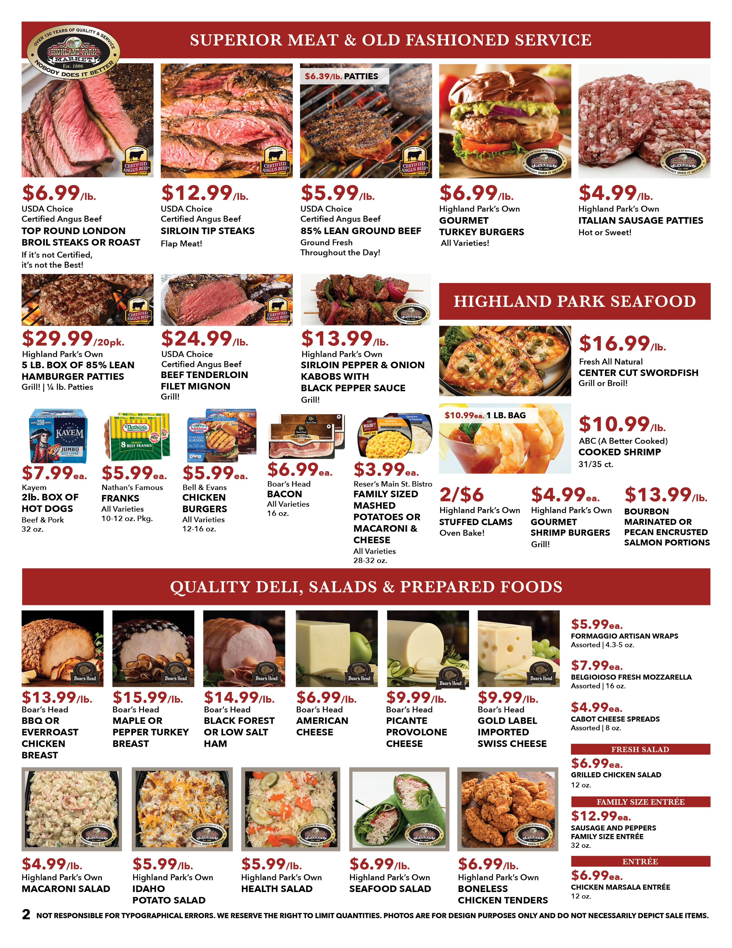 Highland Park Market Weekly Ad August 2 - 8, 2026