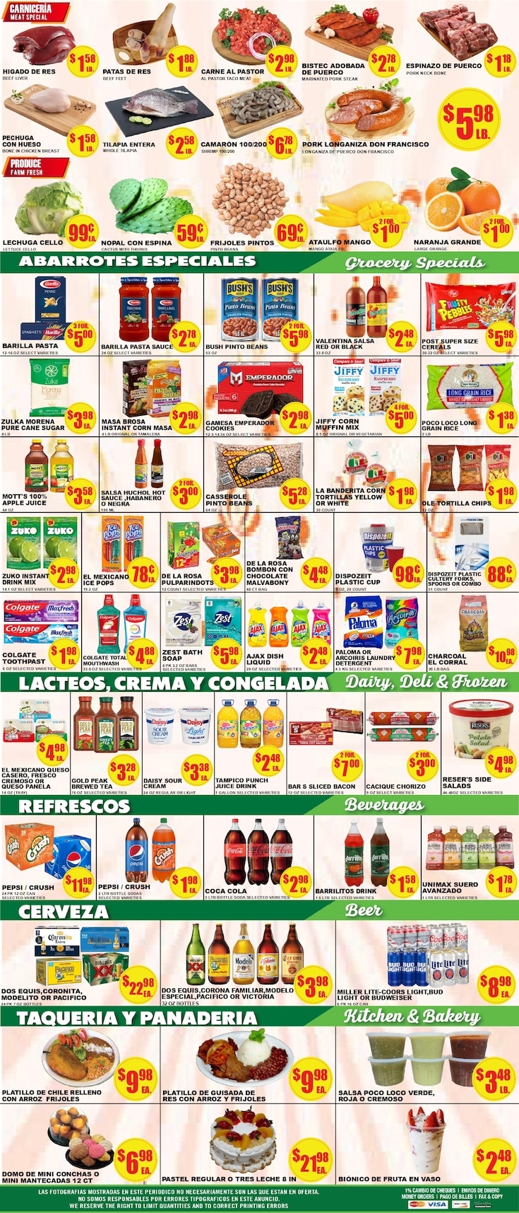 Poco Loco Supermercado (Texas) Weekly Ad July 29 - August 4, 2026