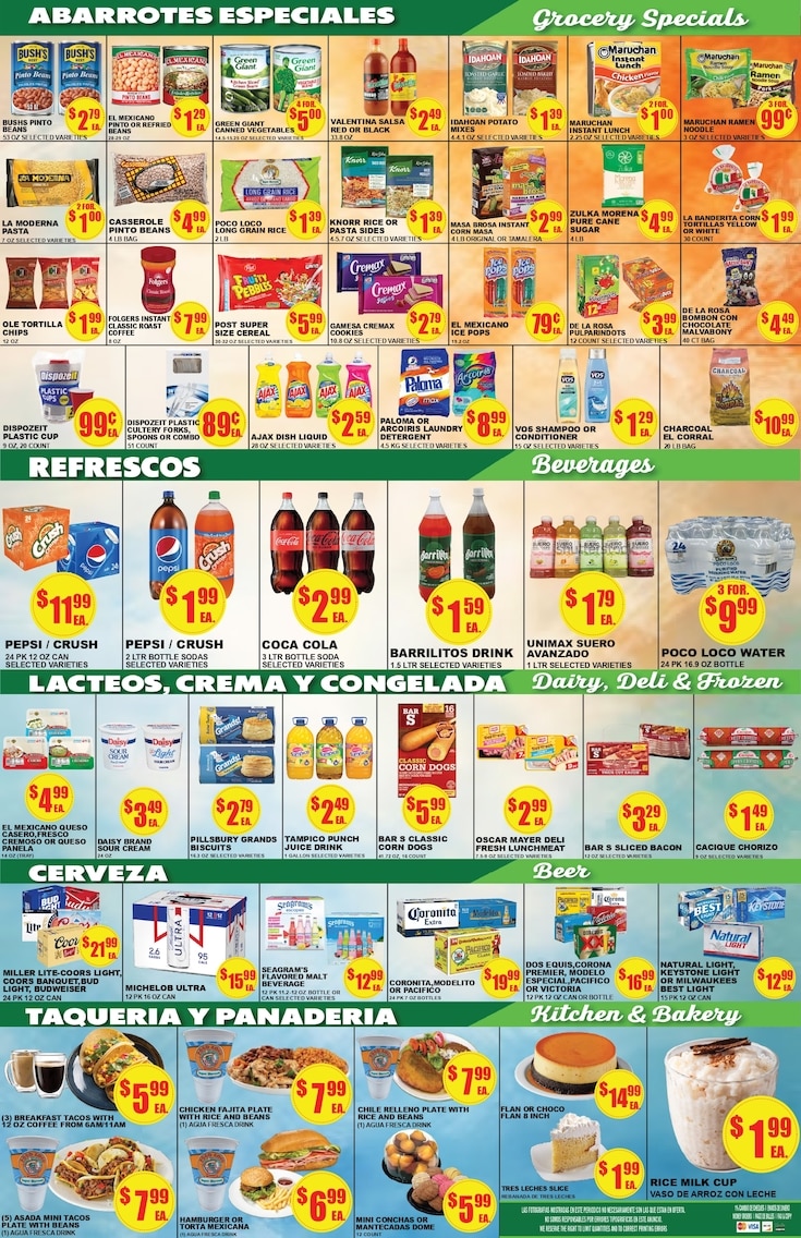 Poco Loco Supermercado (Texas) Weekly Ad July 29 - August 4, 2026