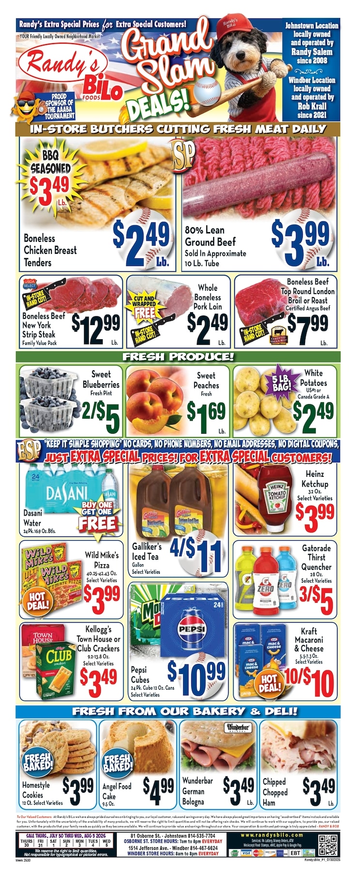 Randy's BiLo Weekly Ad July 30 - August 5, 2026