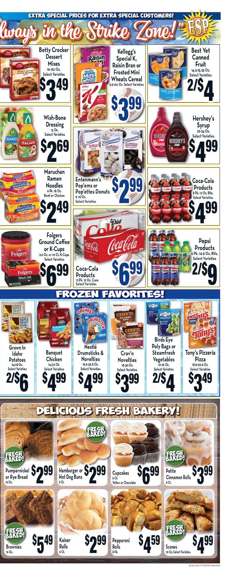 Randy's BiLo Weekly Ad July 30 - August 5, 2026