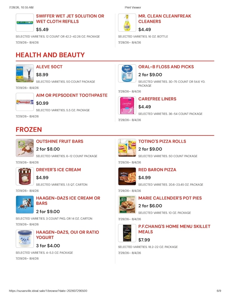 Susanville Supermarket IGA Weekly Ad July 29 - August 4, 2026