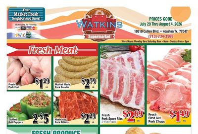 Watkins Supermarket Weekly Ad July 29 - August 4, 2026