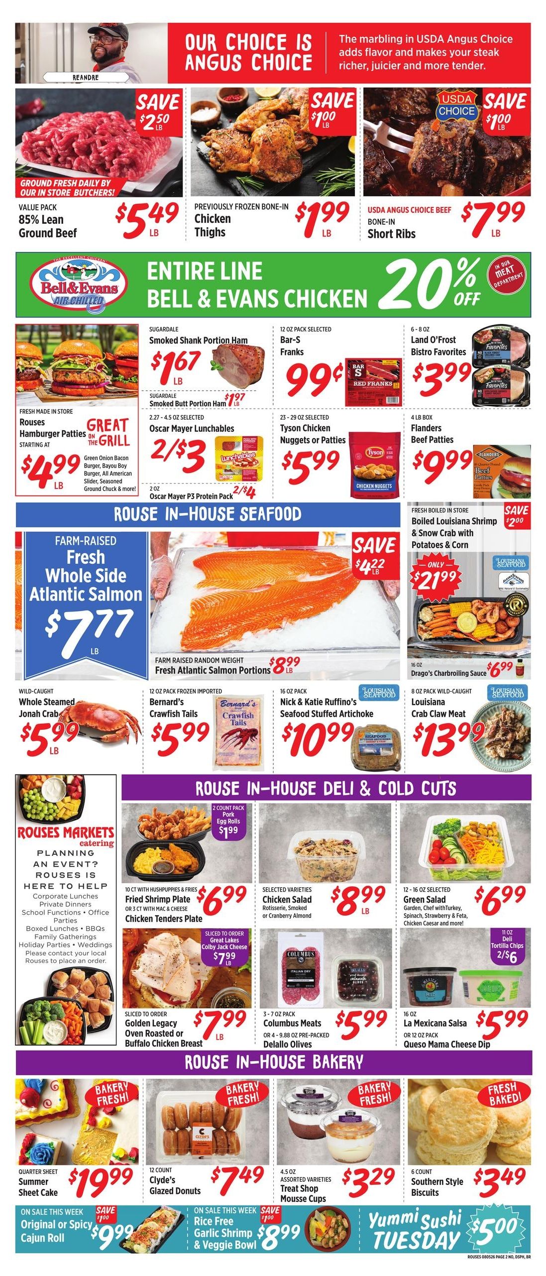 Rouses Supermarkets (Baton Rouge-New Orleans Area, LA) Weekly Ad August 5 - 12, 2026