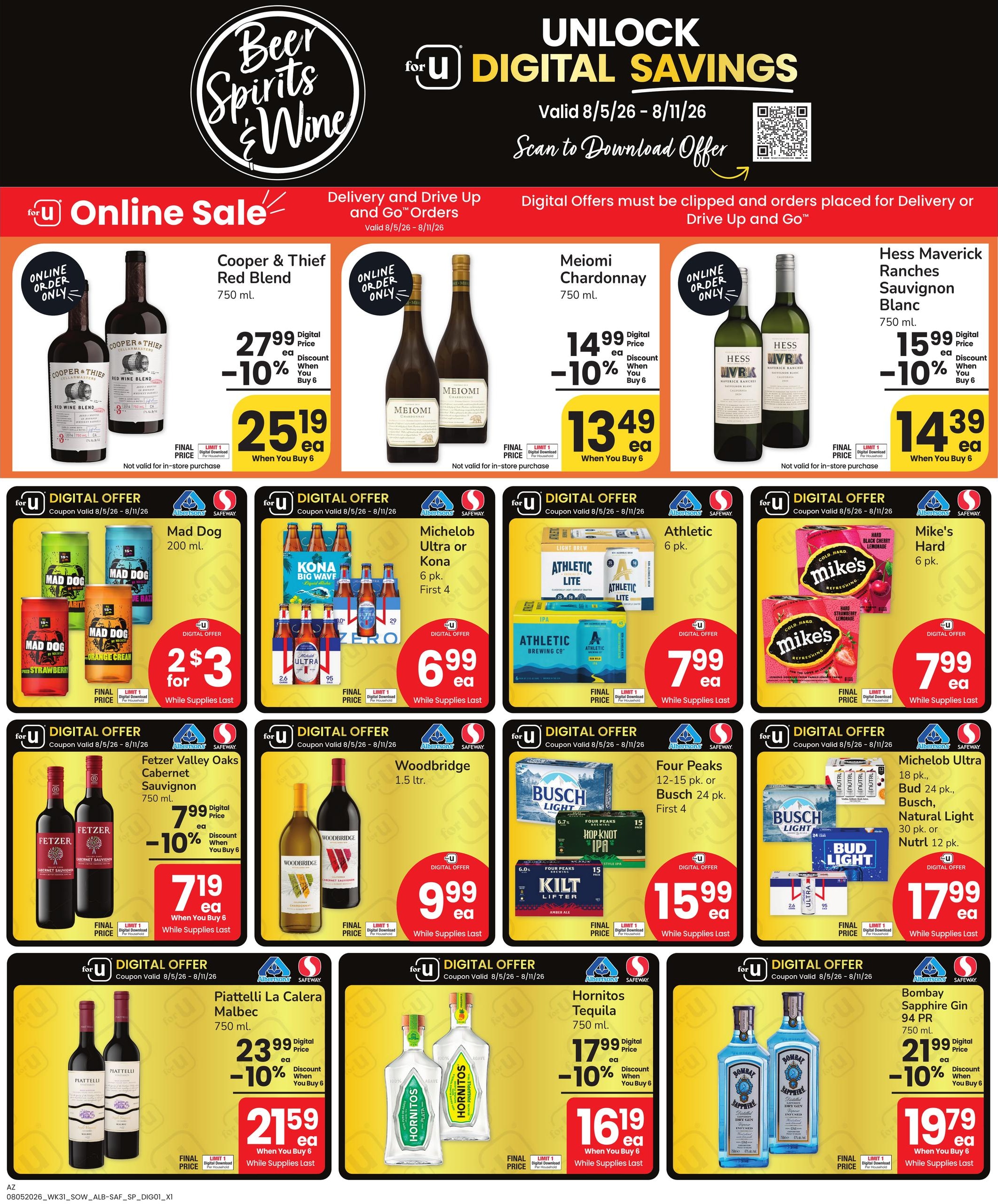 Albertsons Weekly Ad August 5 - 11, 2026