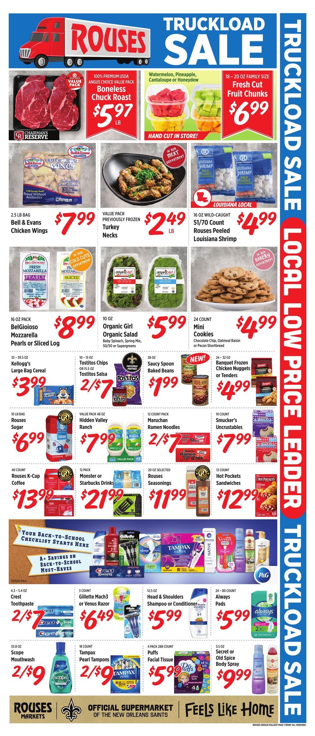Rouses Supermarkets (Houma Area, LA) Weekly Ad August 5 - 12, 2026