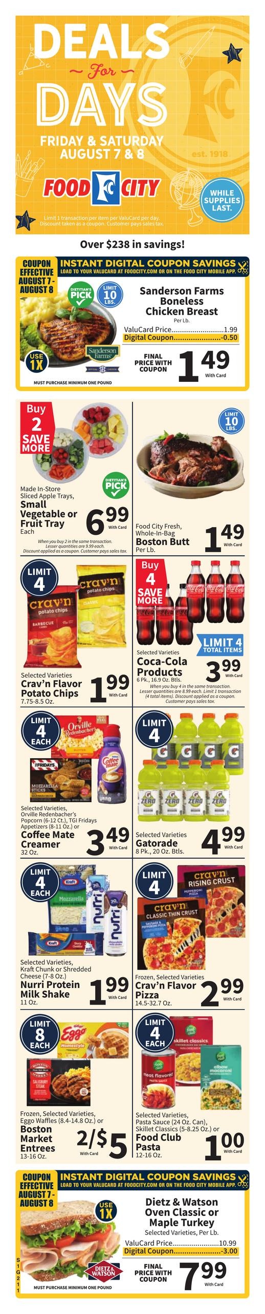 FoodCity (Chattanooga Area, TN) Weekly Ad August 5 - 11, 2026