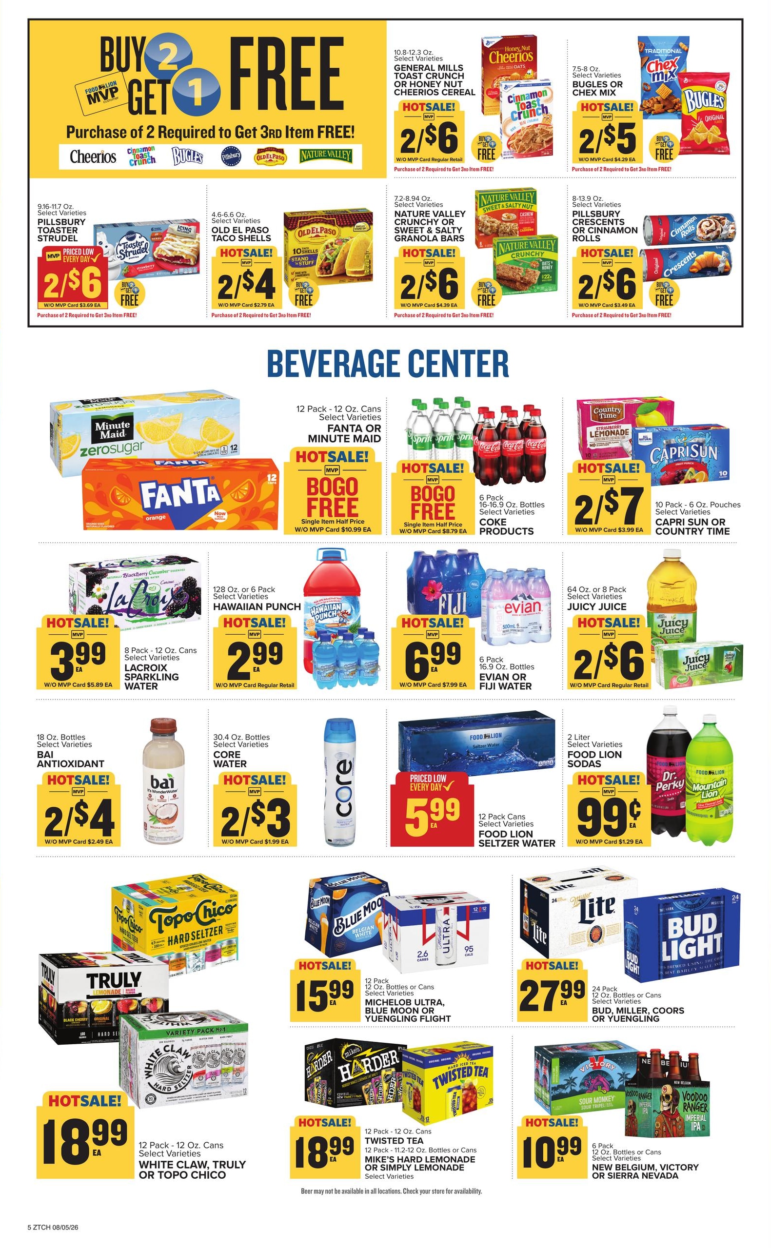 Food Lion (Chattanooga Area, TN) Weekly Ad August 5 - 11, 2026