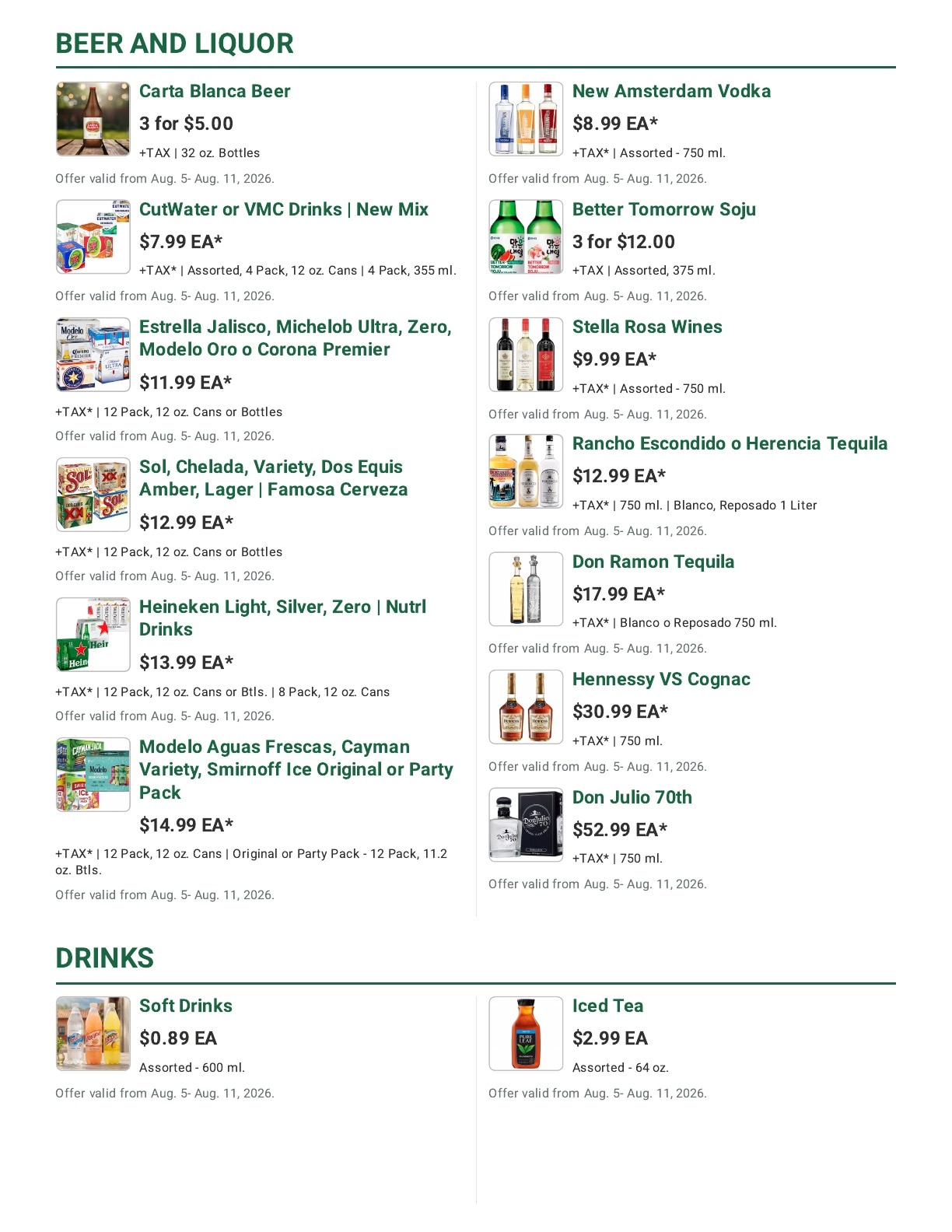 La Bonita Supermarkets Weekly Ad August 5 - 11, 2026