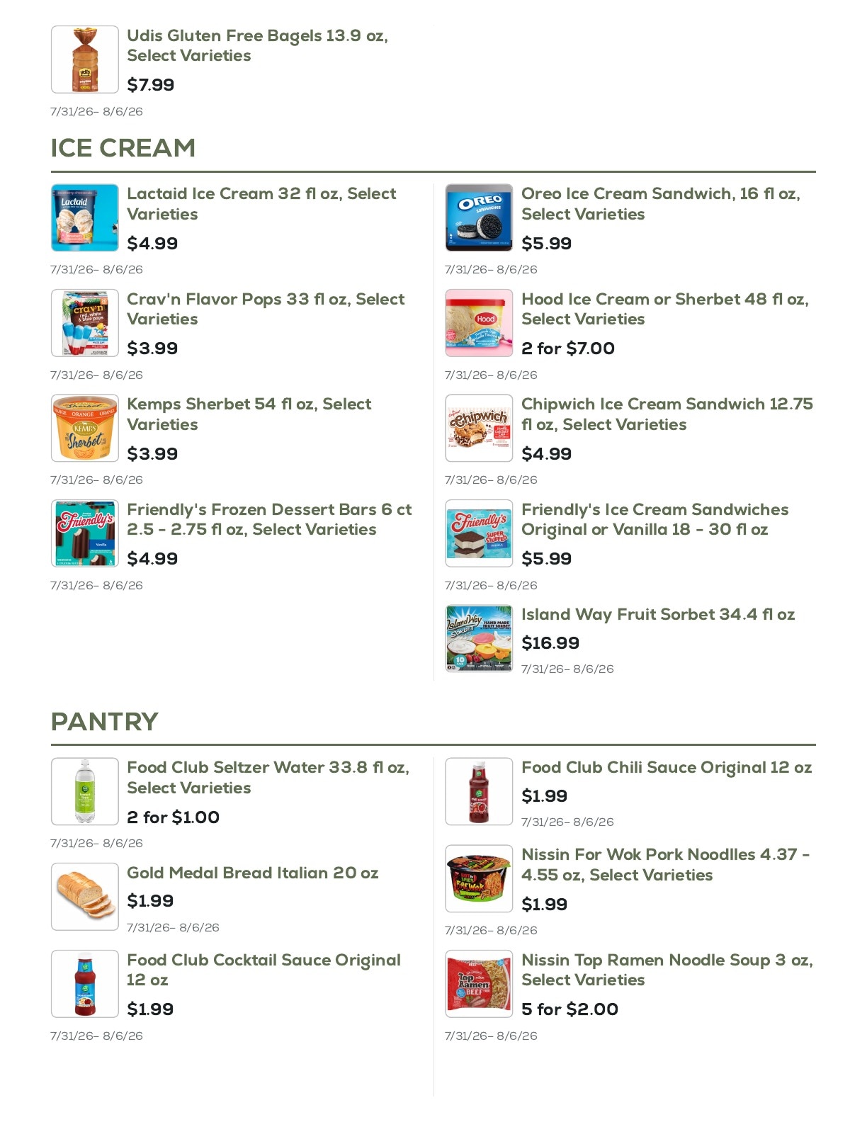 Geissler's Supermarket Weekly Ad July 31 - August 6, 2026