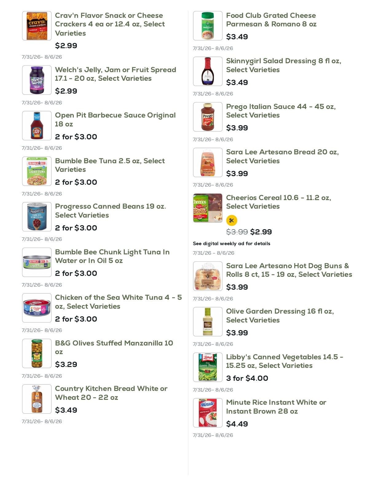 Geissler's Supermarket Weekly Ad July 31 - August 6, 2026