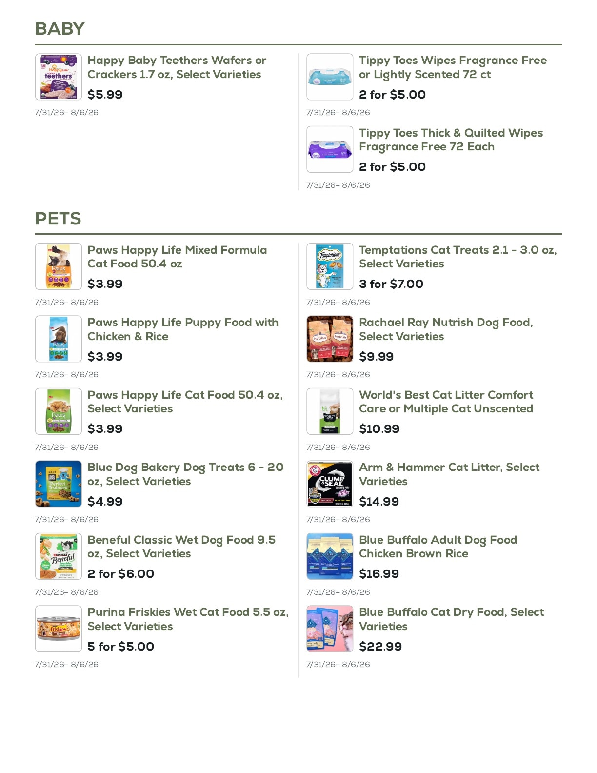 Geissler's Supermarket Weekly Ad July 31 - August 6, 2026