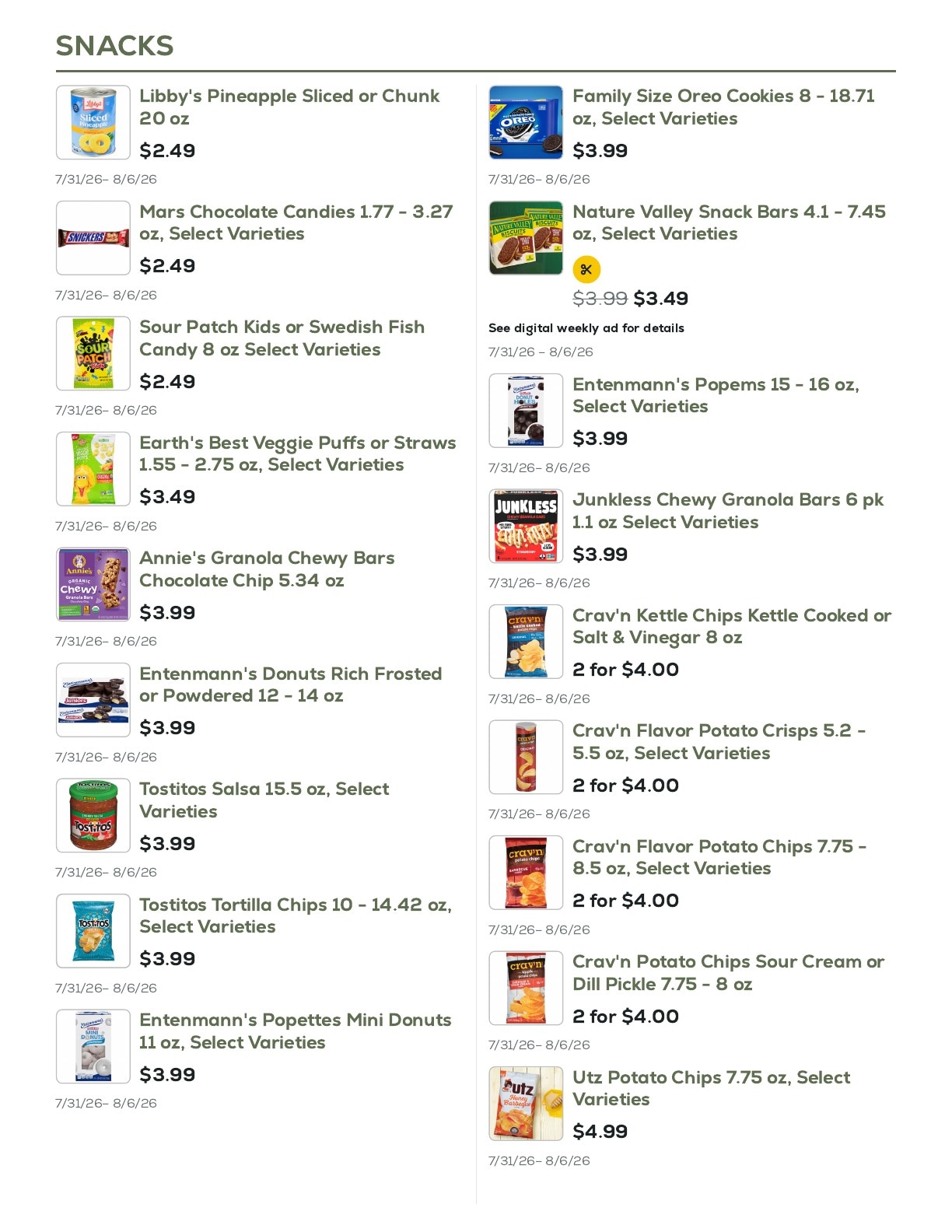 Geissler's Supermarket Weekly Ad July 31 - August 6, 2026