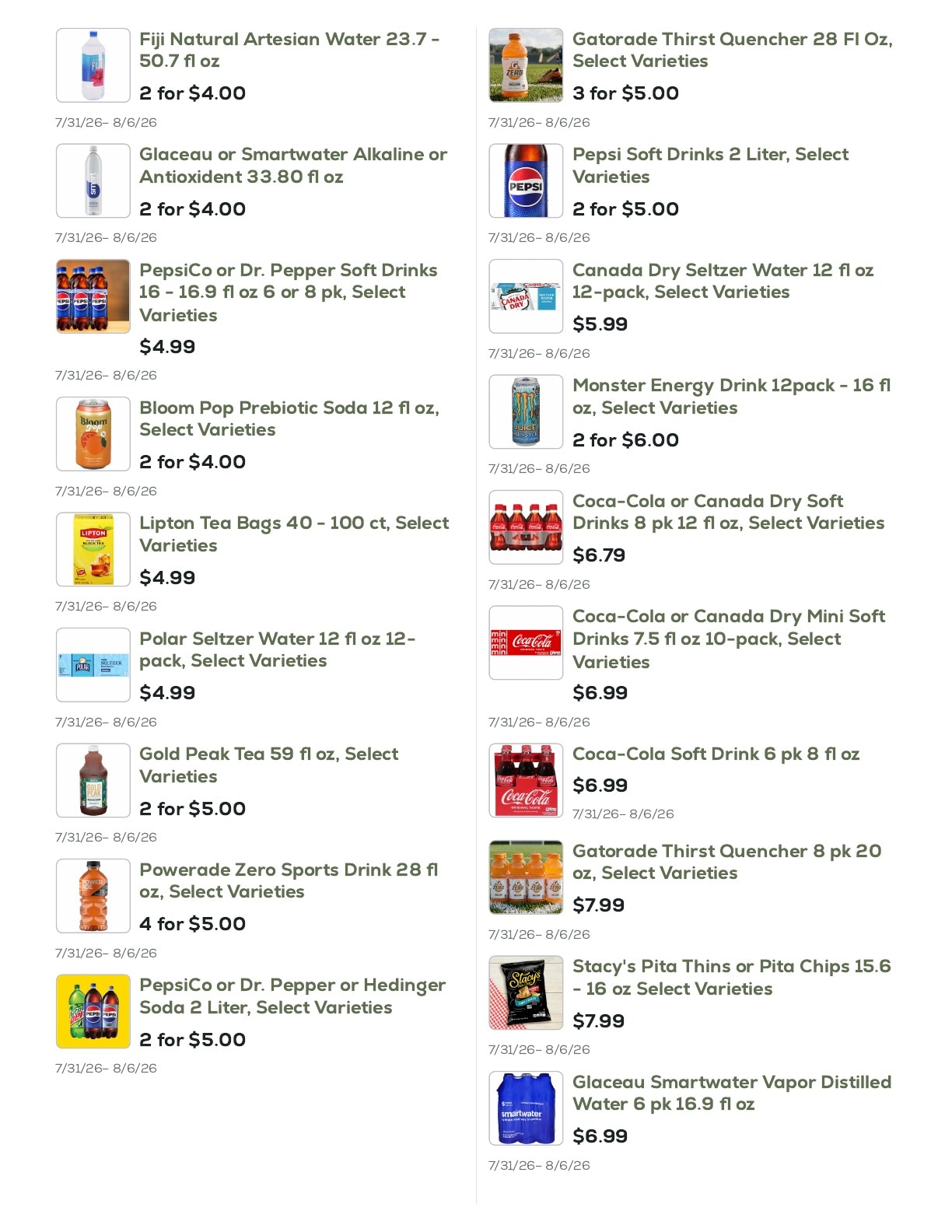 Geissler's Supermarket Weekly Ad July 31 - August 6, 2026